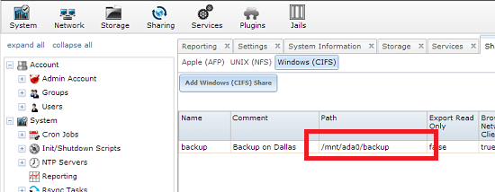 Path for share Path for share